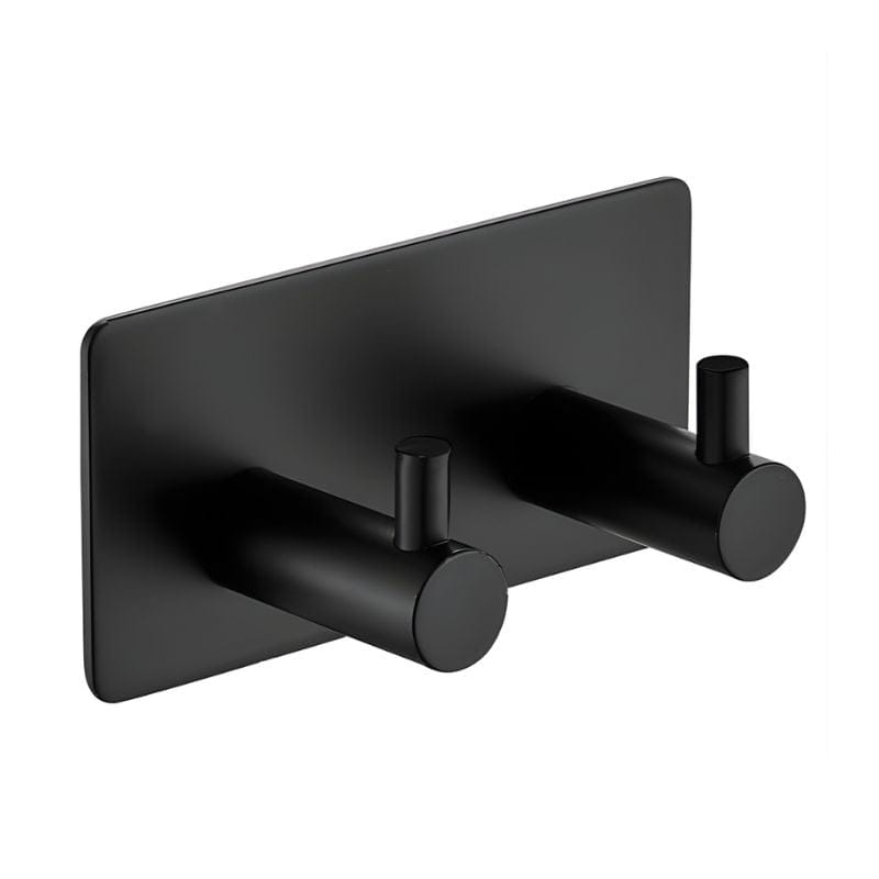 1904 Firkantet dobbel Krok med Lim Svart matt 1904 Knagger HEI-1434946