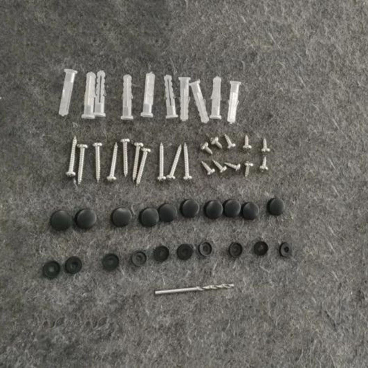 1904 Skruesett til Toke buet dusjdør Svart 1904 Dusjtilbehør GRO-4523519