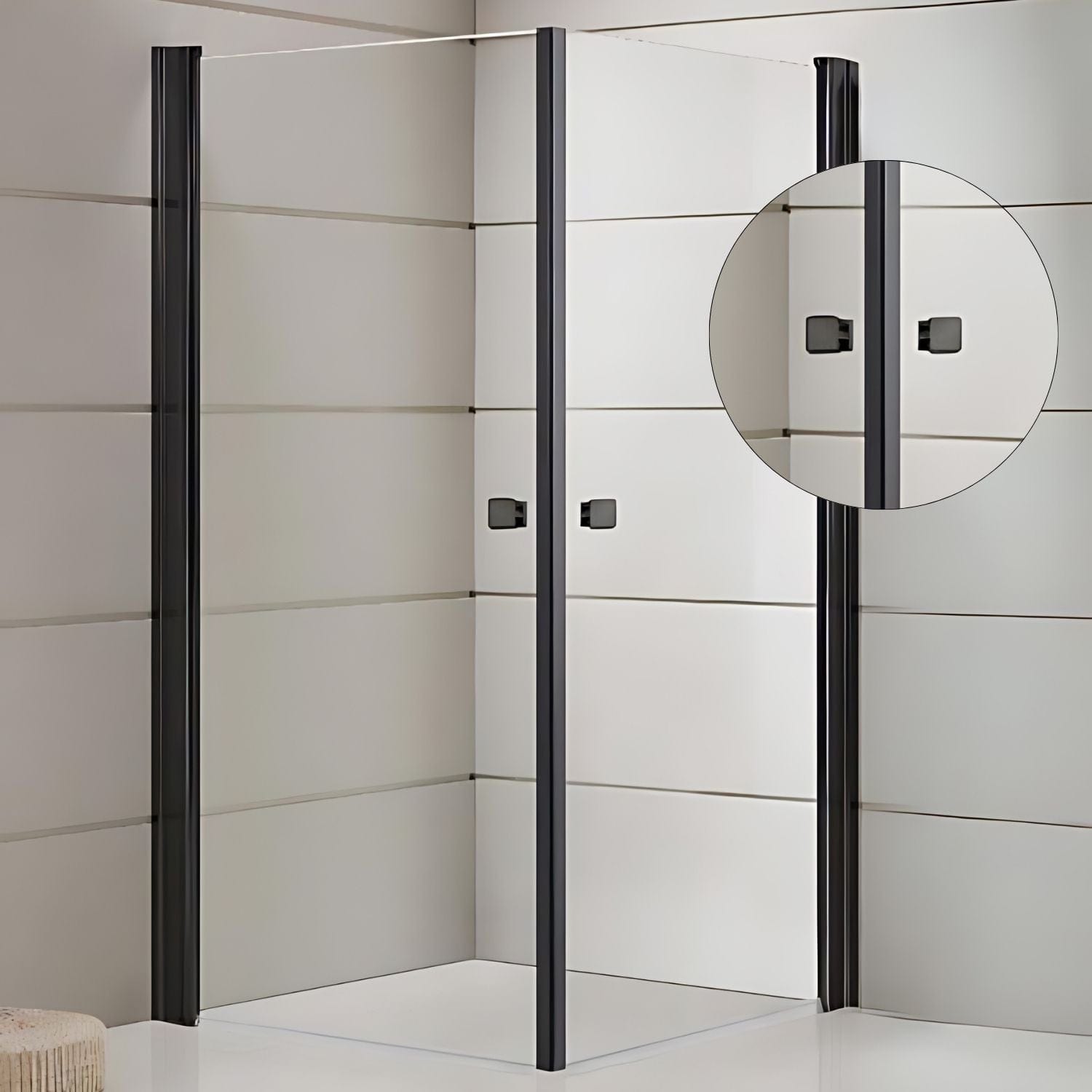 1904 Toke Håndtak Dusjvegg Svart matt 1904 Knotter og håndtak GRO-6315054