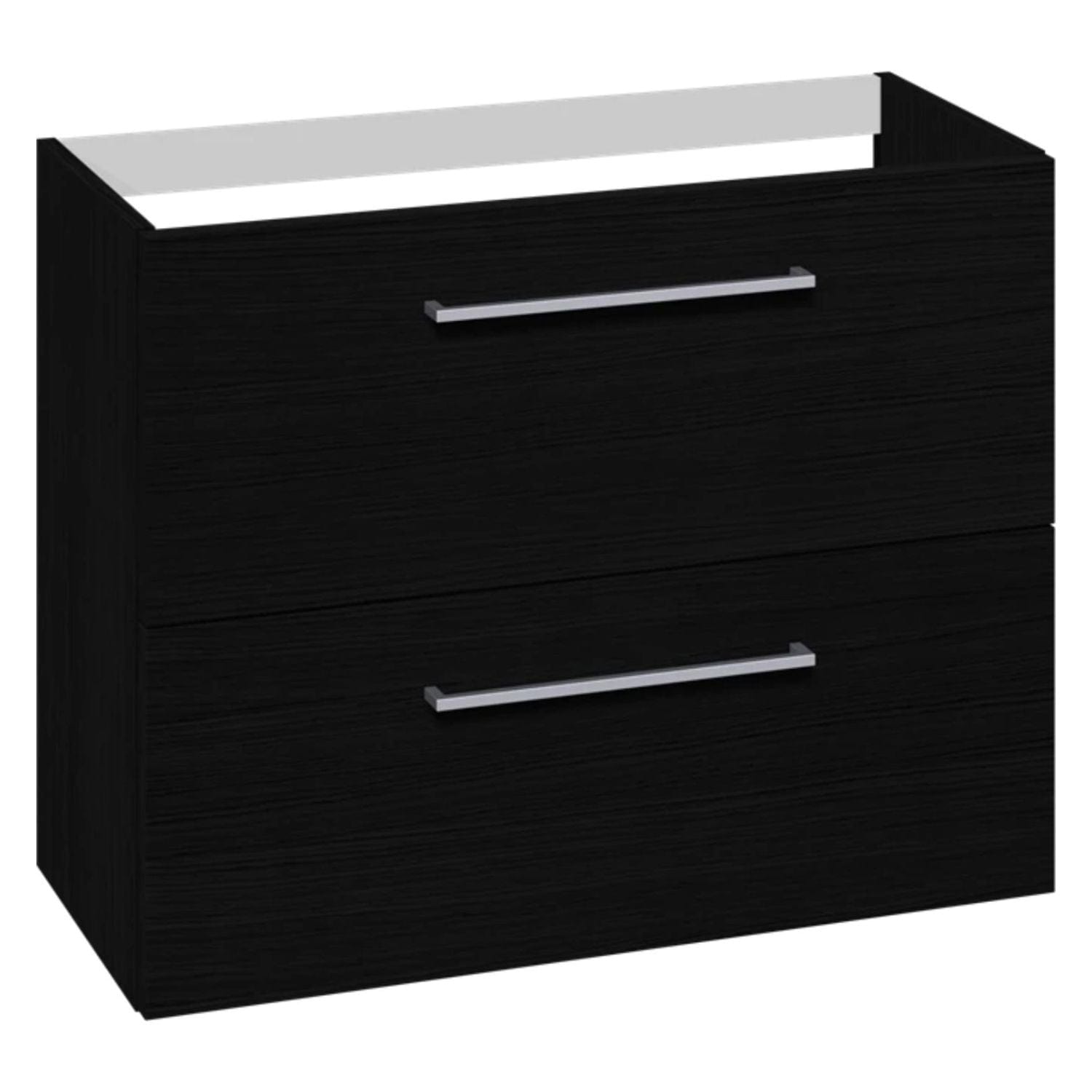 1904 Voss Slim Servantskap med 2 skuffer Svart eik / 80cm 1904 Servantskap GRO-7041043