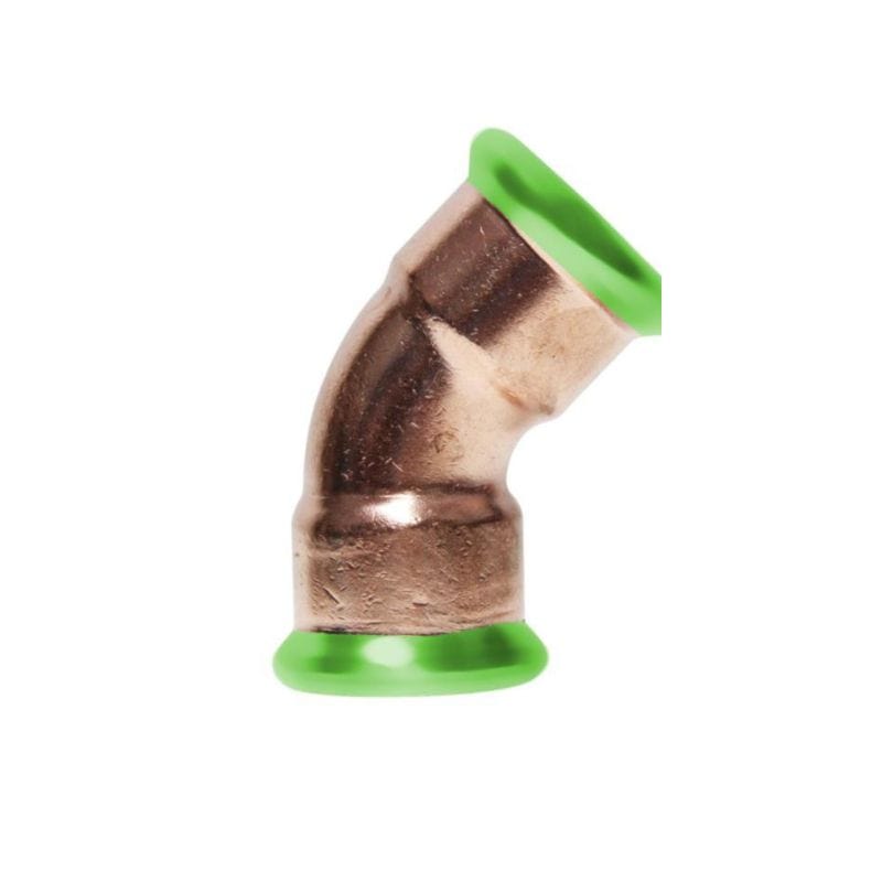 A-collection Bend 45° med 2 muffe A-press 12mm A-collection PE rør GRO-5058107