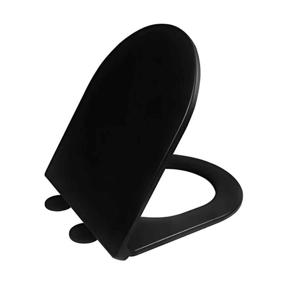 A-collection Omea Slim SC/QR Toalettsete Svart matt A-collection Toalettsete AHL-6191697