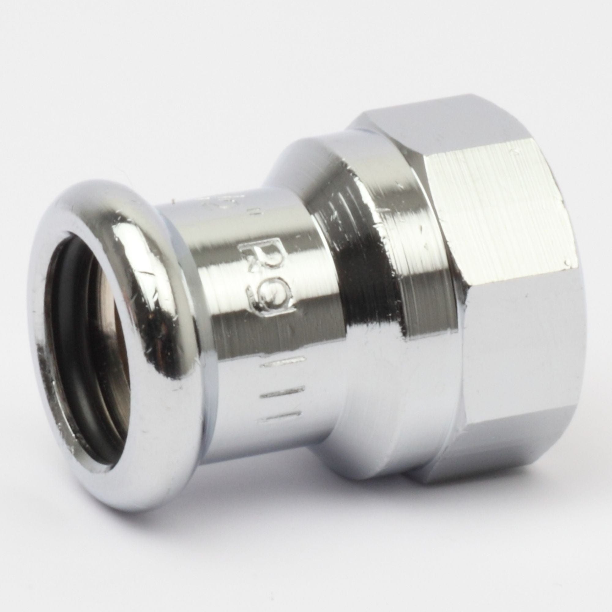 Altech Overg.muffe 12-15mm x 1/2-3/8" forkrommet 16270g 12mmx3/8" Altech Overgangsmuffe pressfitting DAL-5056456