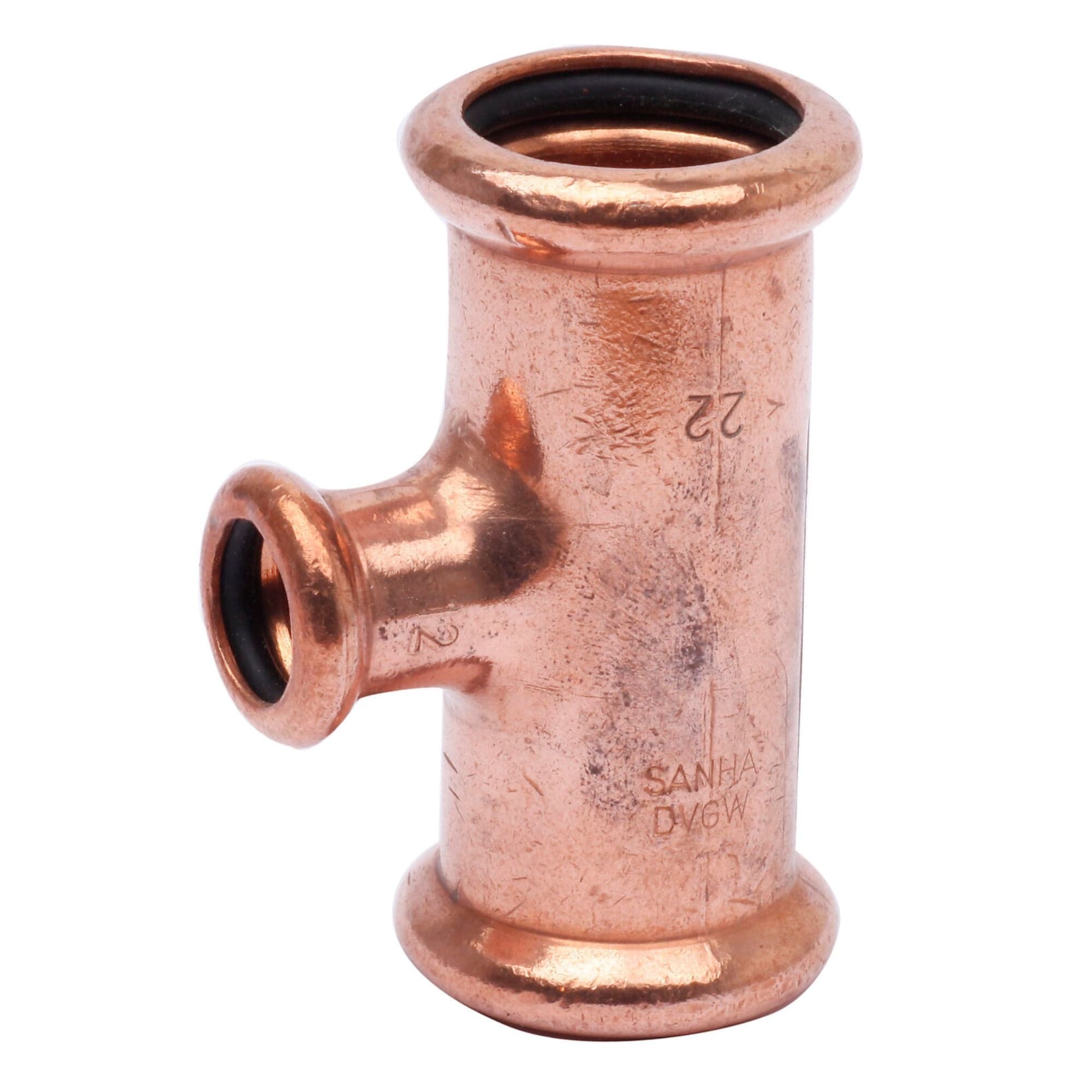 Altech T-rør 15-54 x 12-42 x 15-54 med redusert Avstikker 15x12x15mm Altech T-rør DAL-5056201