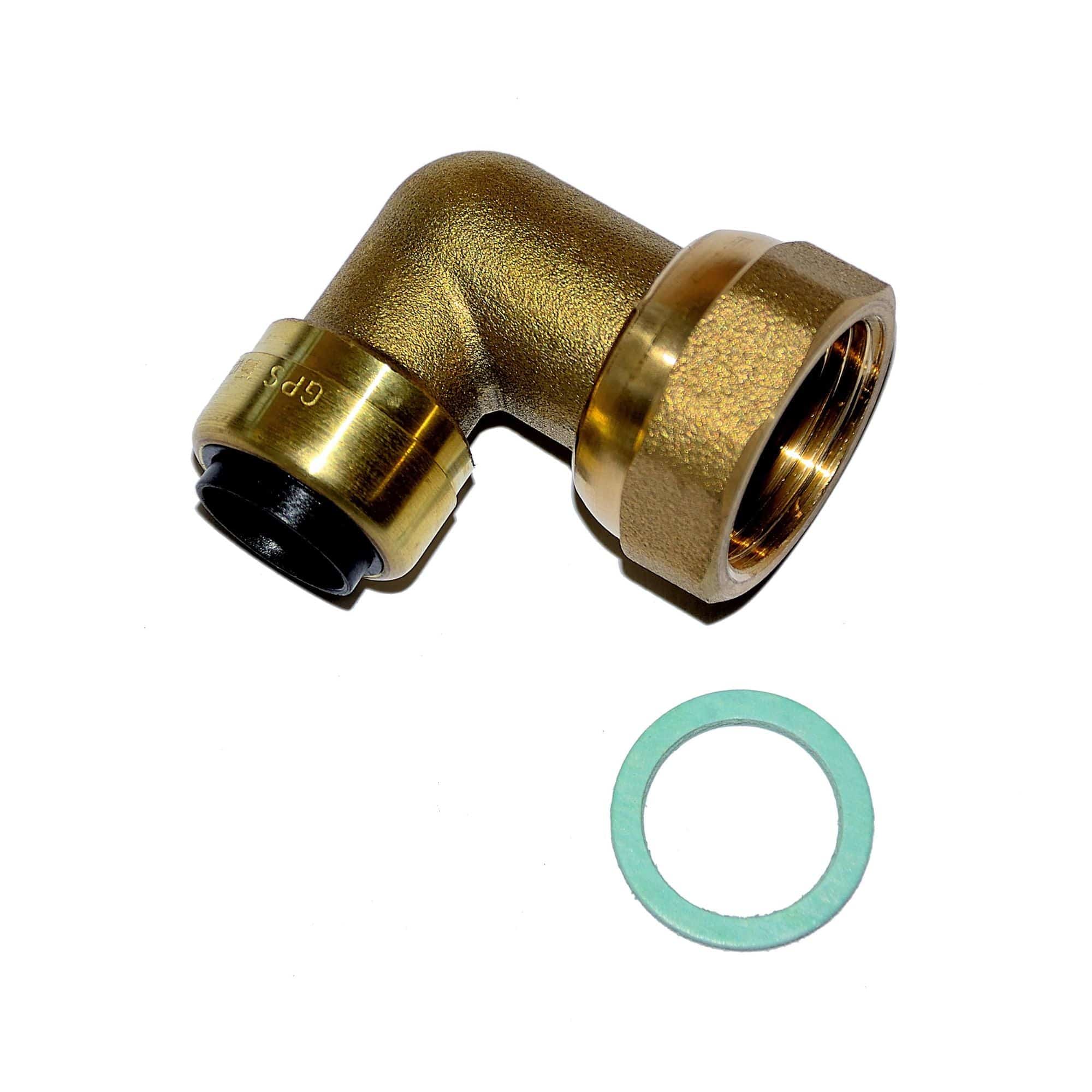 Altech Tappevann Overgangsalbue med Løpemutter 15mmx1/2" Altech Rørdeler tappevann DAL-5114972