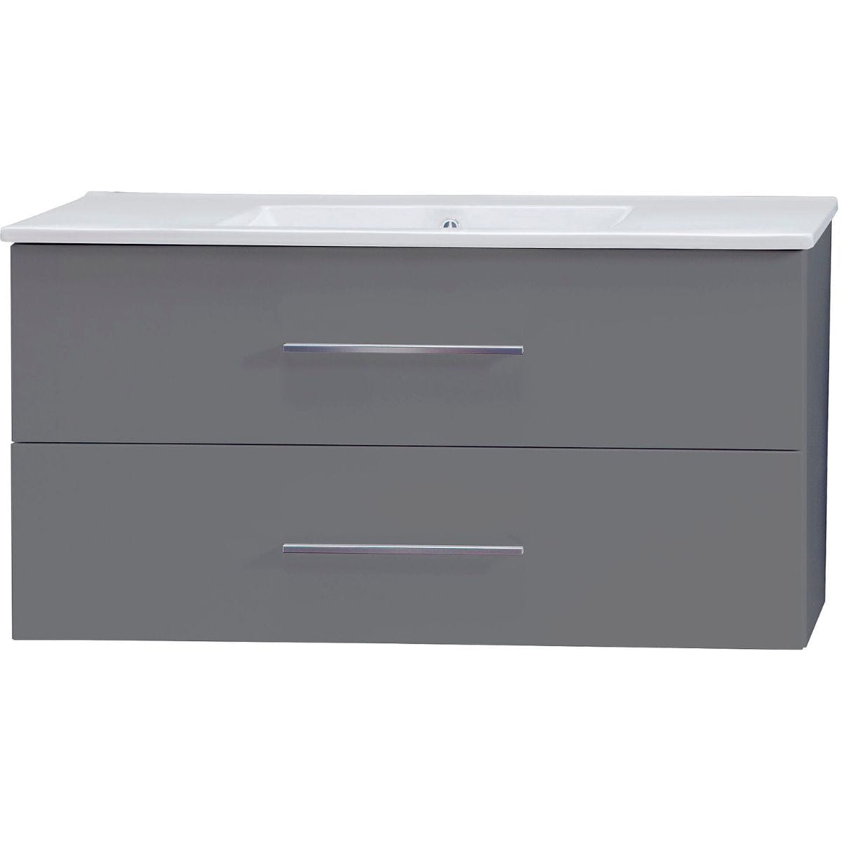 Alterna Malin Underskap m/2skuffer B60-120xD45xH55cm Grå matt / 100cm Alterna Servantskap GRO-7011597