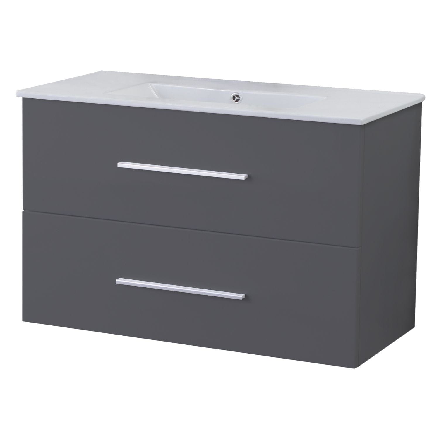 Alterna Malin Underskap m/2skuffer B60-120xD45xH55cm Grå matt / 90cm Alterna Servantskap GRO-7011659