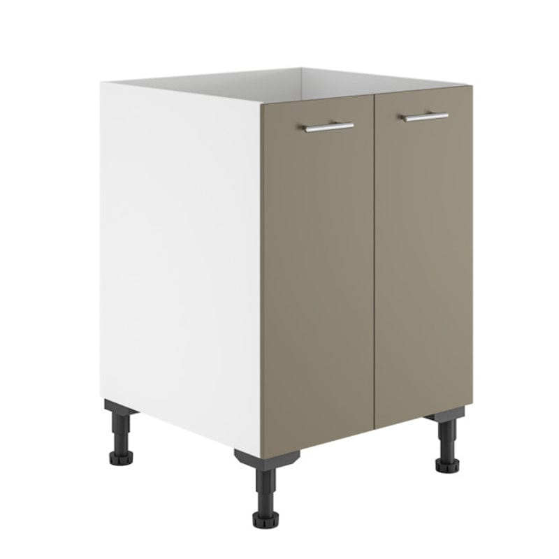 Alterna vaskerom: Benkeskap B60-80xD60xH72cm m/2 dører Sand matt / 60cm Alterna Benkeskap vaskerom GRO-7011813