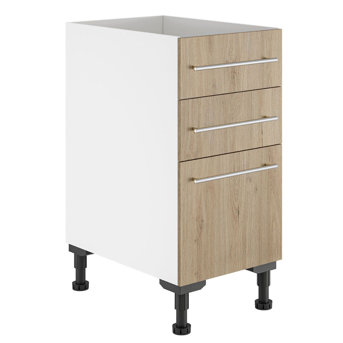 Alterna vaskerom: Skuffeseksjon 40-60cm m/3 skuffer Alterna Benkeskap vaskerom