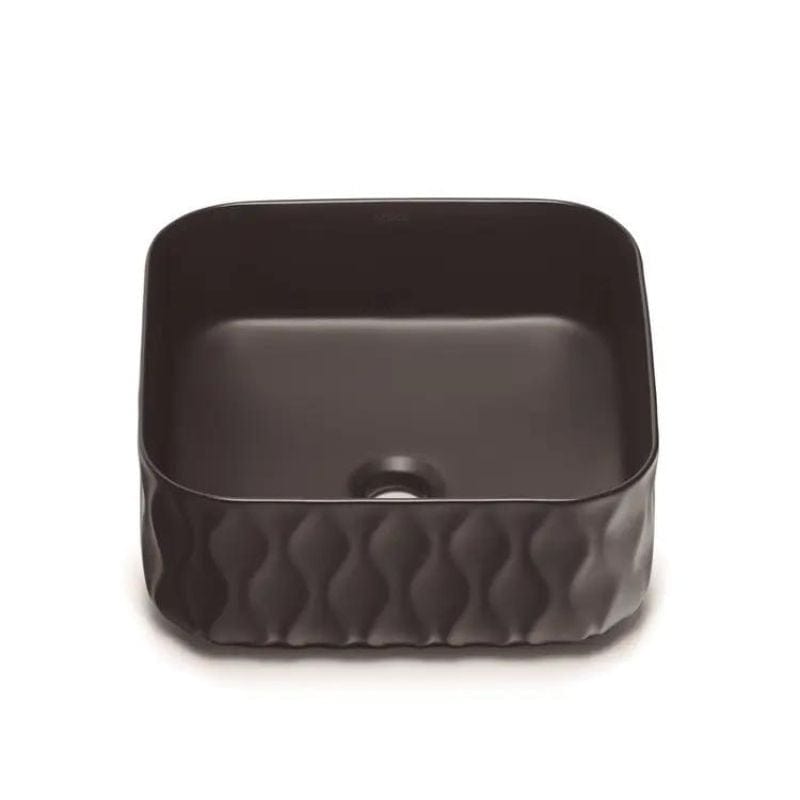 Bathco Sand Waves Firkantet Bolleservant Svart matt Bathco Bolleservant KO-4175