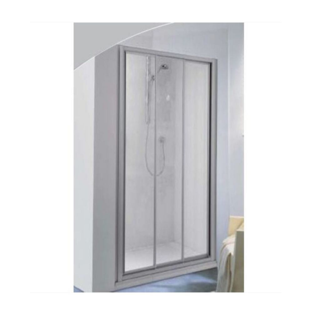 BD Palme Drive Skyvedør Nisje Hvit matt / 120cm / Klart glass Palme Dusjnisje GRO-6307659