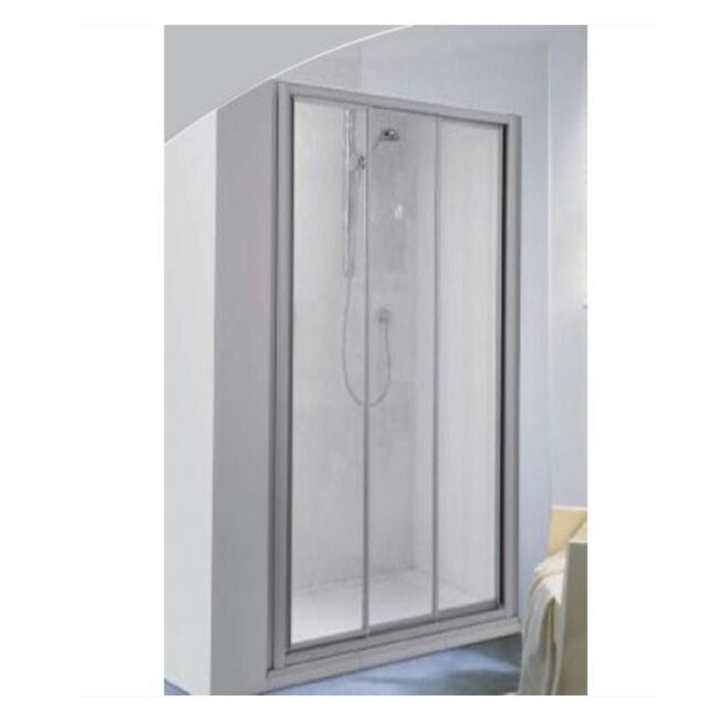 BD Palme Drive Skyvedør Nisje Hvit matt / 160cm / Klart glass Palme Dusjnisje GRO-6307663