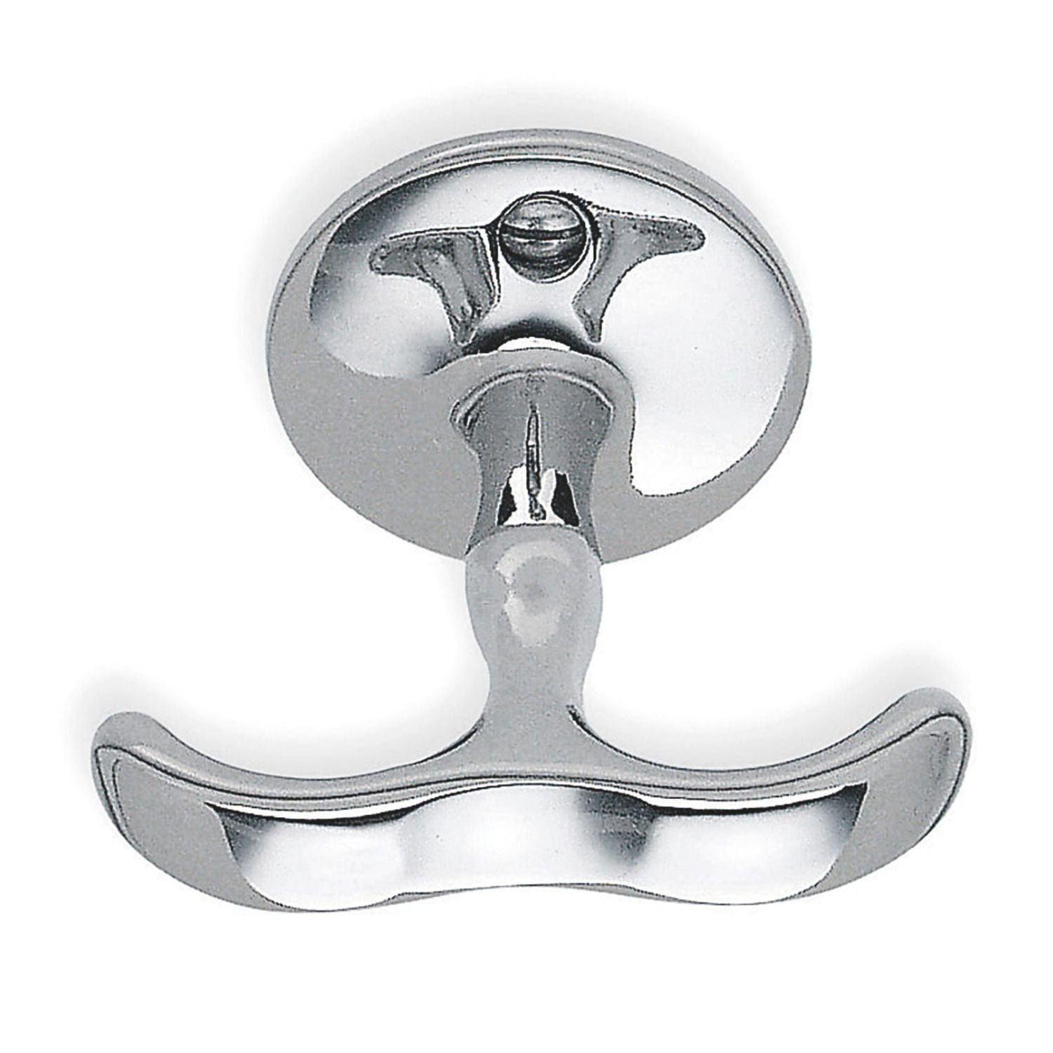 Beslagsboden 070 Hyllekrok Dobbel Krom Beslagsboden Knagger SM-BK070