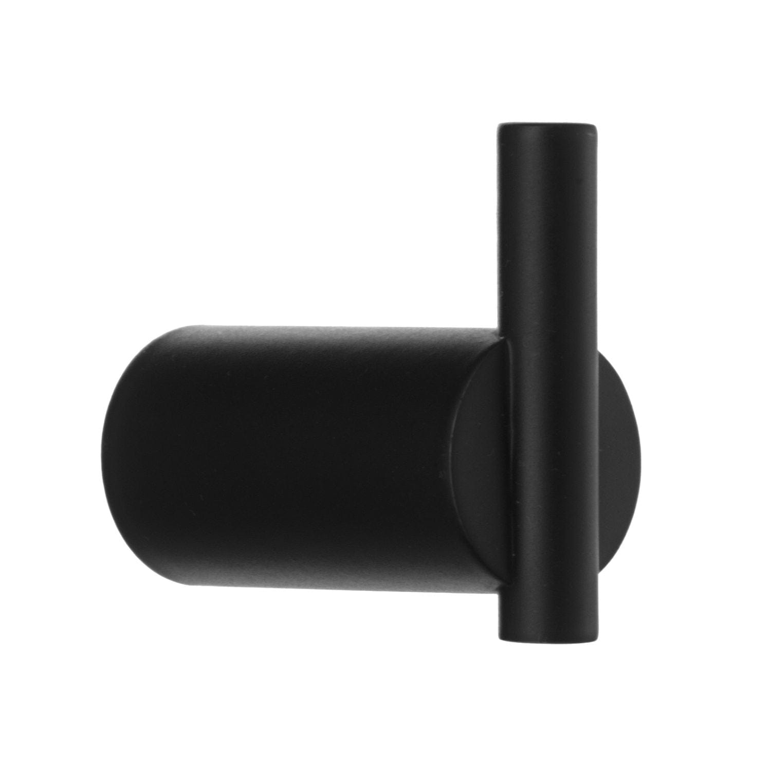 Beslagsboden 072/073 Enkel Krok Svart / 35mm Beslagsboden Knagger hus SM-BB073