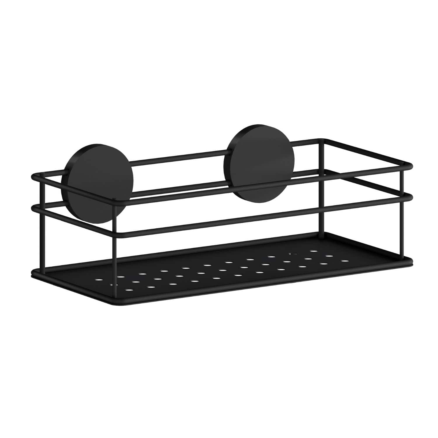 Beslagsboden 1300 Dusjkurv selvklebende Svart matt Beslagsboden Dusjhylle SM-BB1300