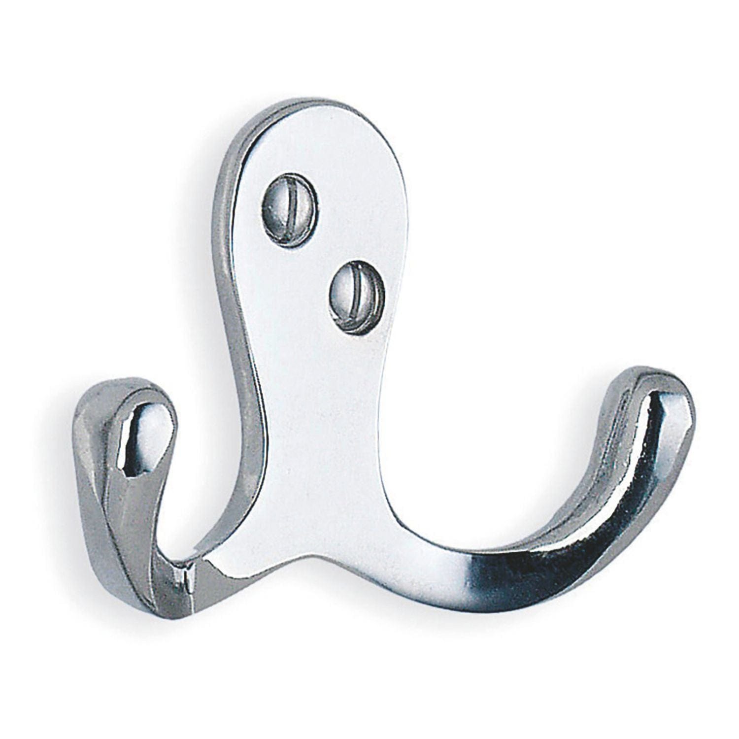 Beslagsboden 246 Krok Dobbel Krom Beslagsboden Knagger hus SM-BK246