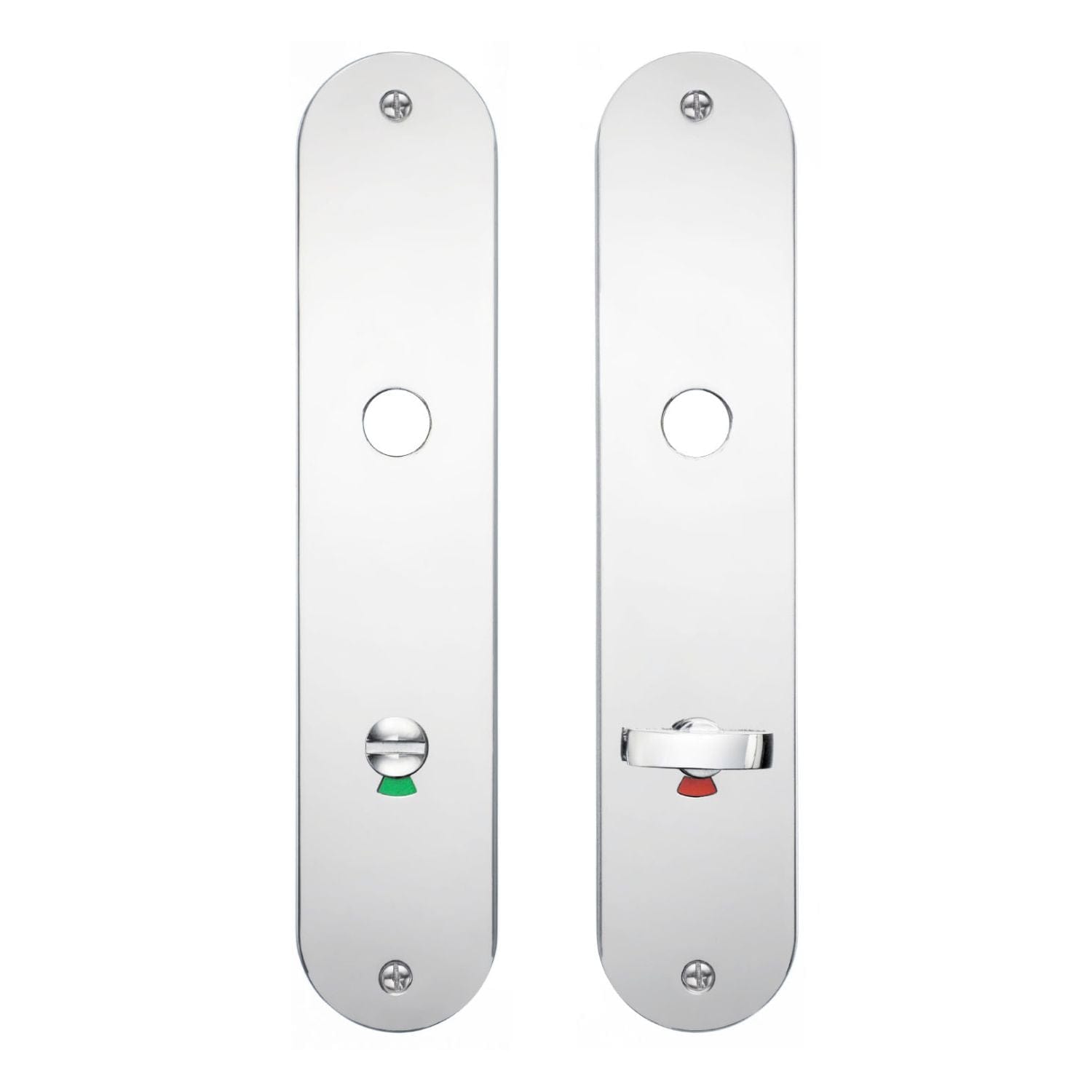 Beslagsboden Basic 896 Langskilt med Toalettbeslag Krom Beslagsboden Dørhåndtak innerdør SM-B896K