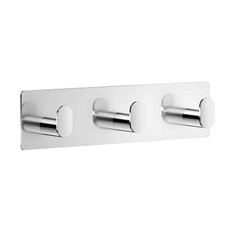 Beslagsboden Cube 459 Kroklist 3 Kroker - selvklebende Polert rustfritt stål Beslagsboden Knagger SM-BK459