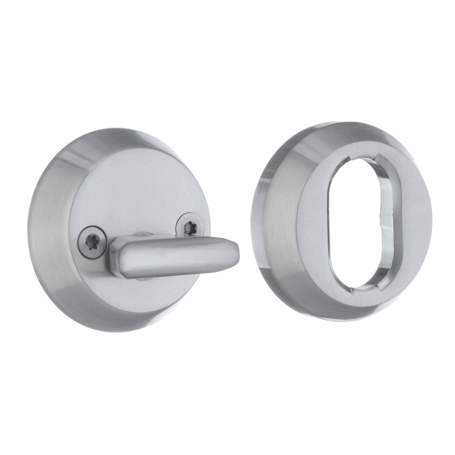 Beslagsboden Design 197 Sylindervrider og Universalring Polert krom Beslagsboden Dørhåndtak ytterdør SM-B197K