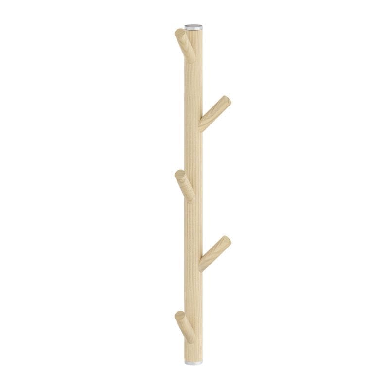 Beslagsboden Hallway Kroklist 5 kroker - Vertikal Bøk/grå Beslagsboden Knagger SM-B1715