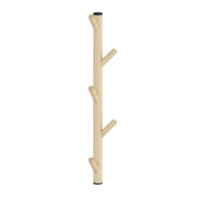 Beslagsboden Hallway Kroklist 5 kroker - Vertikal Bøk/svart Beslagsboden Knagger SM-BB1715