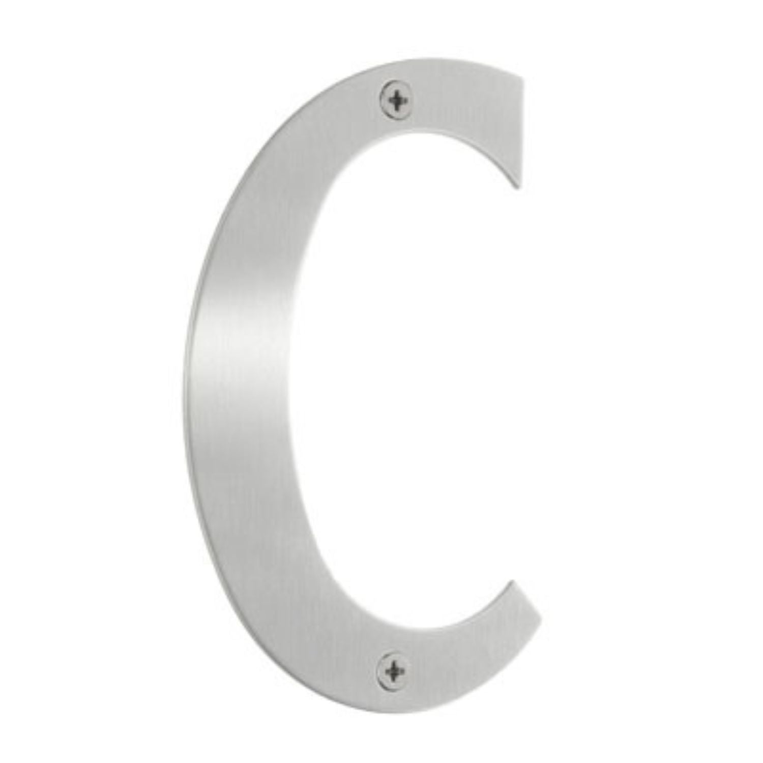 Beslagsboden Rustfri Husbokstav H12cm Børstet stål / C Beslagsboden Husnummer SM-B952