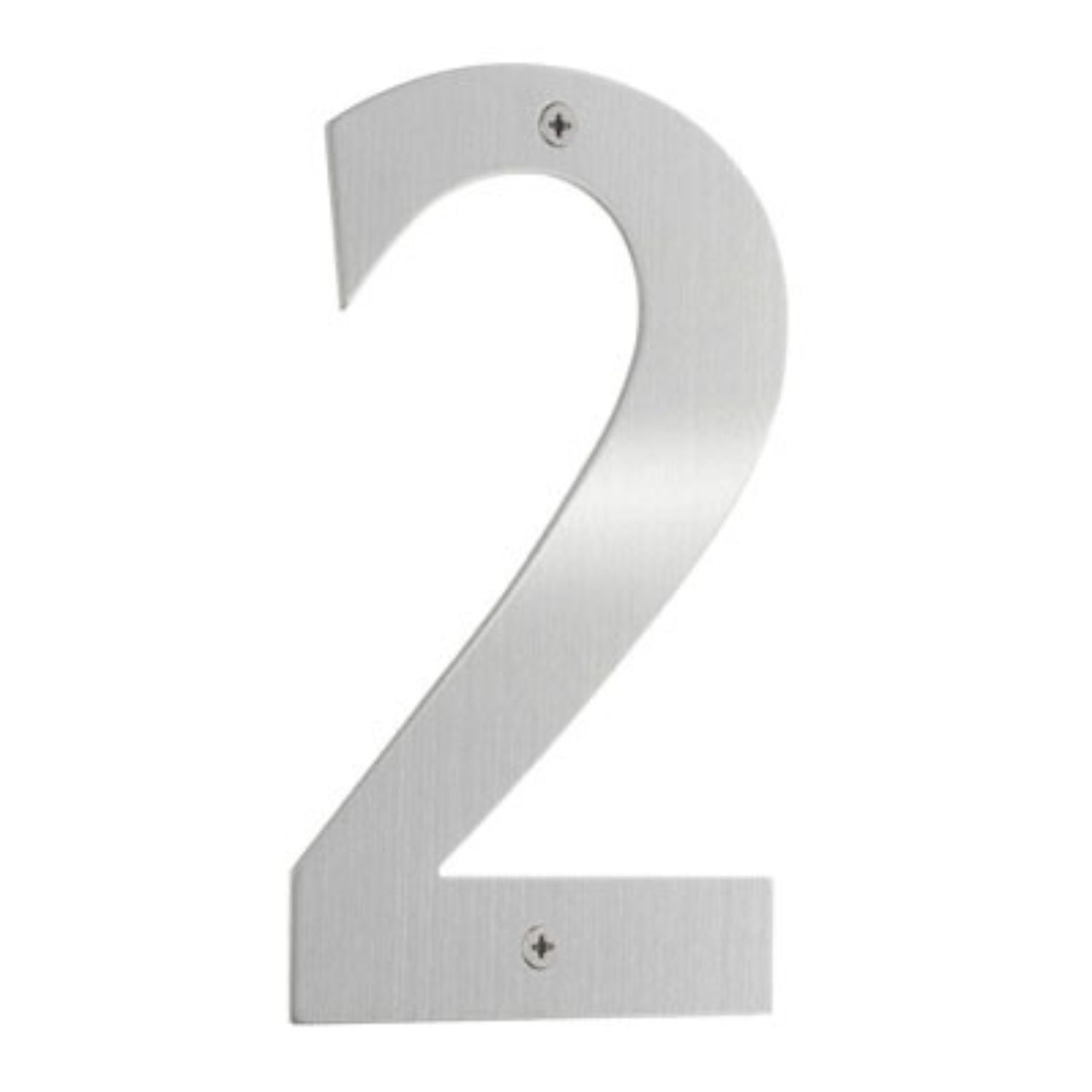 Beslagsboden Rustfri Husnummer H15cm Børstet stål / 2 Beslagsboden Husnummer SM-B942