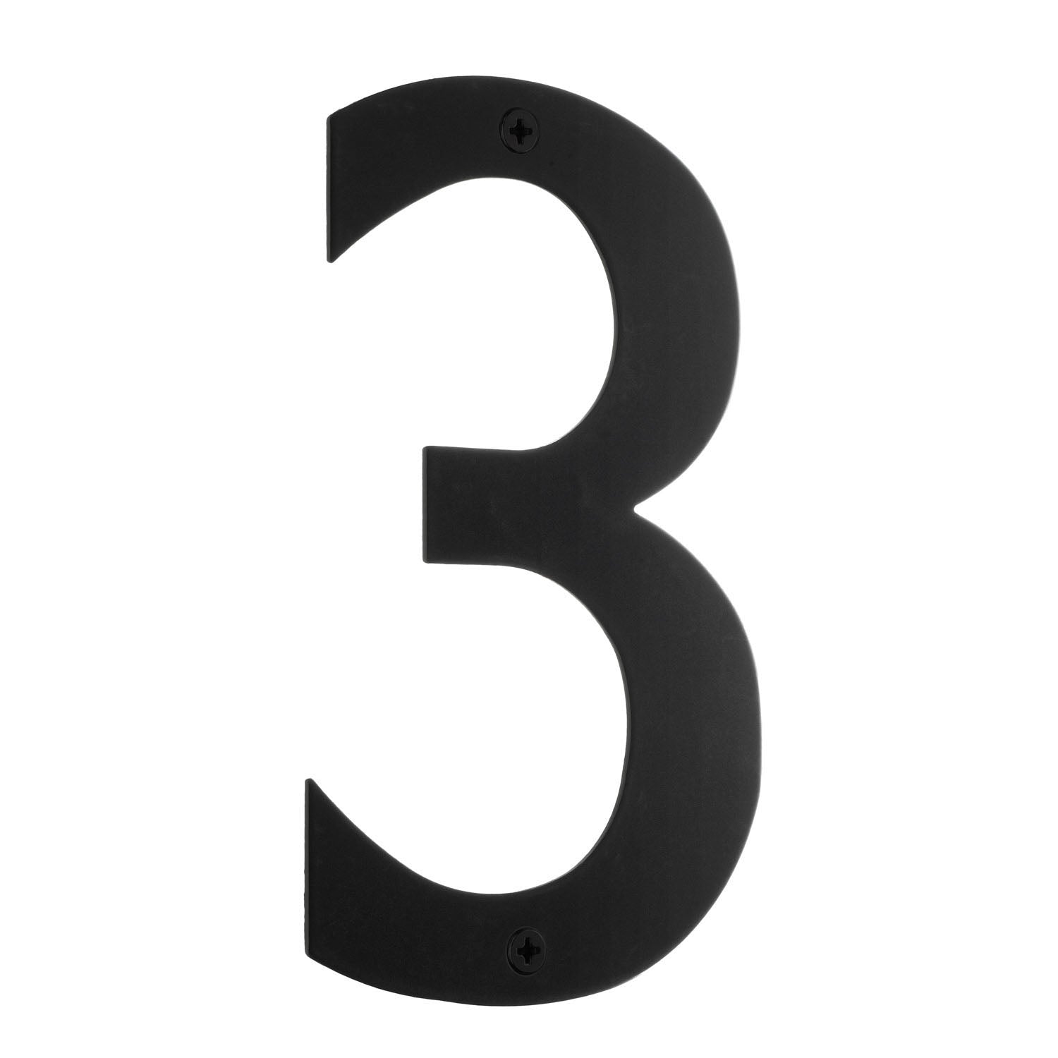 Beslagsboden Rustfri Husnummer H15cm Svart / 3 Beslagsboden Husnummer SM-BB943