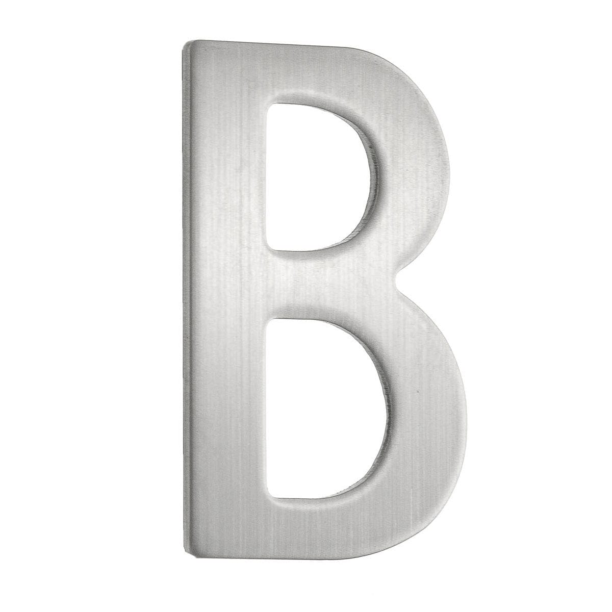 Beslagsboden Rustfri Postkassebokstav Børstet stål / B Beslagsboden Postkassenummer SM-B991