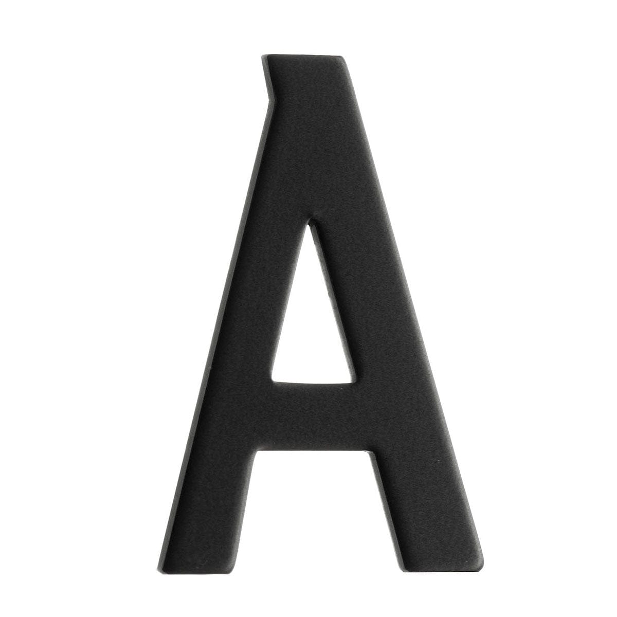 Beslagsboden Rustfri Postkassebokstav Svart / A Beslagsboden Postkassenummer SM-BB990