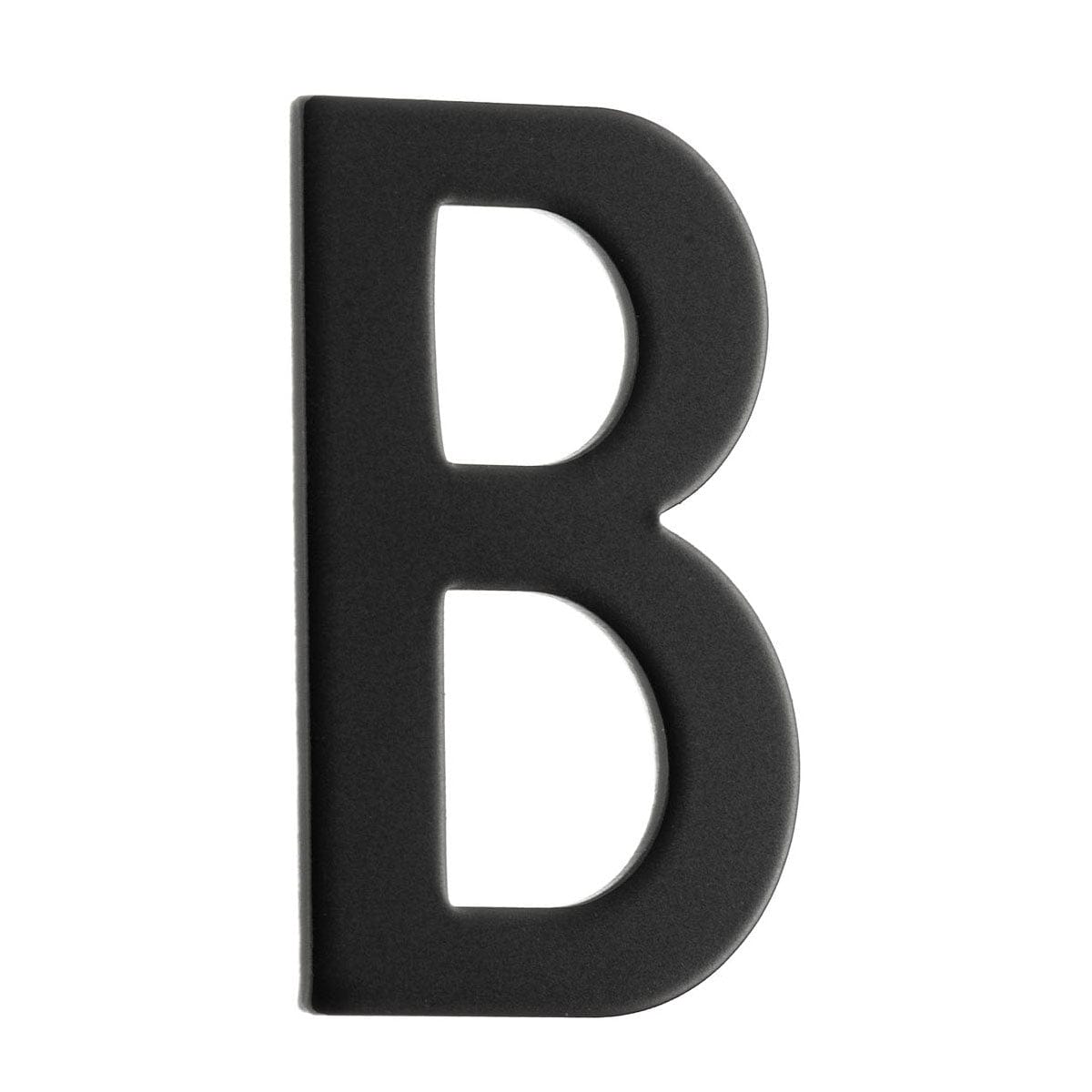 Beslagsboden Rustfri Postkassebokstav Svart / B Beslagsboden Postkassenummer SM-BB991