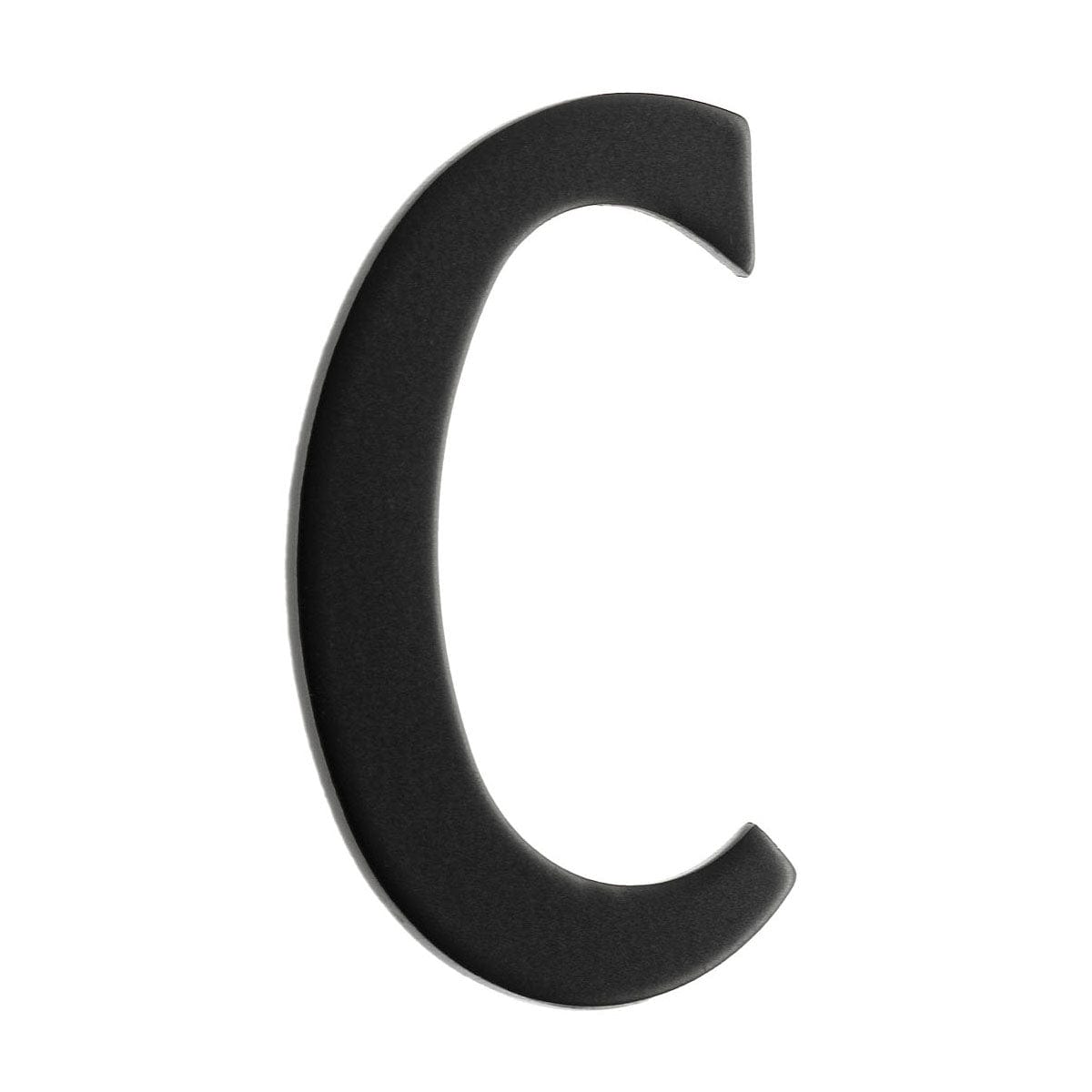 Beslagsboden Rustfri Postkassebokstav Svart / C Beslagsboden Postkassenummer SM-BB992