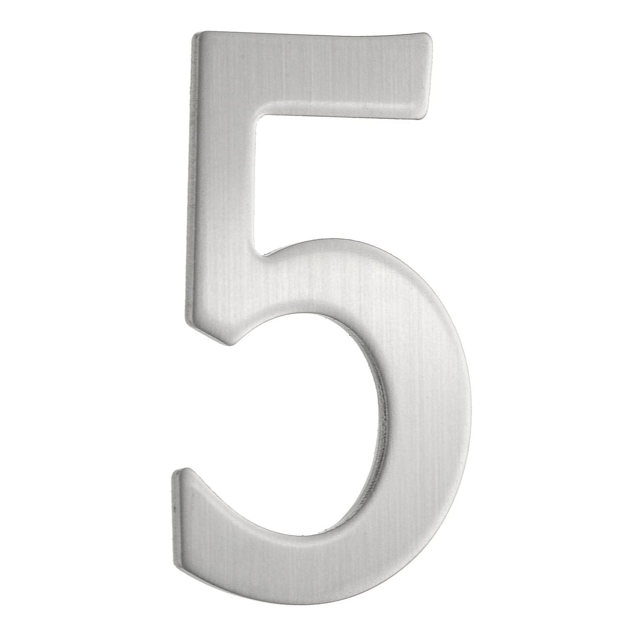 Beslagsboden Rustfri Postkassenummer H5cm Børstet messing / 5 Beslagsboden Postkassenummer SM-B985