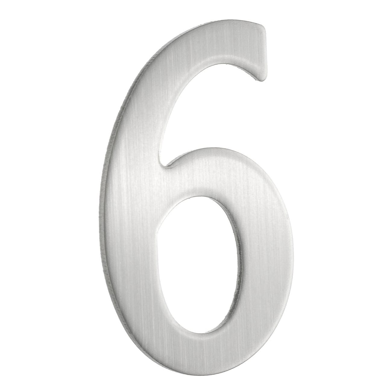 Beslagsboden Rustfri Postkassenummer H5cm Børstet messing / 6 Beslagsboden Postkassenummer SM-B986