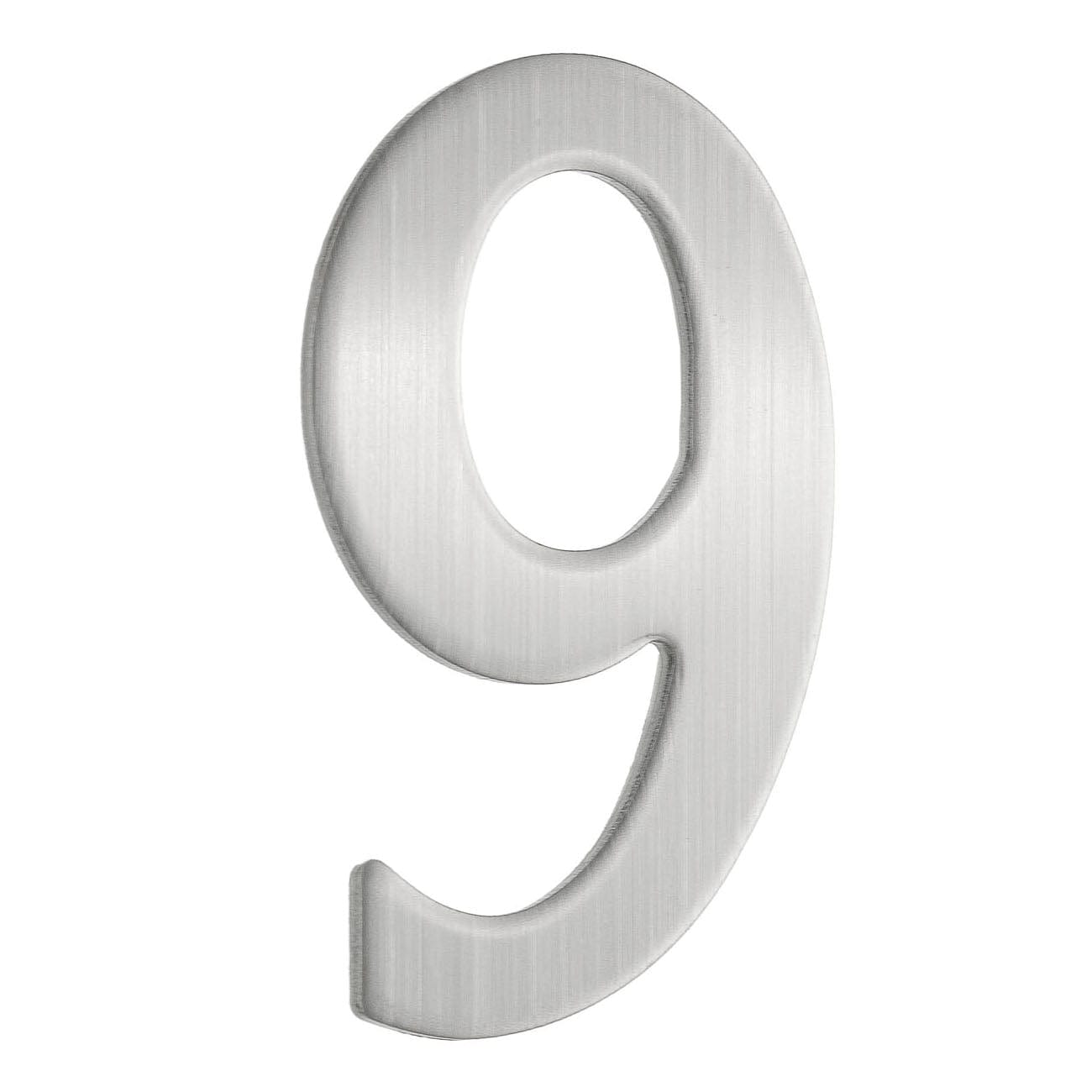 Beslagsboden Rustfri Postkassenummer H5cm Børstet messing / 9 Beslagsboden Postkassenummer SM-B989