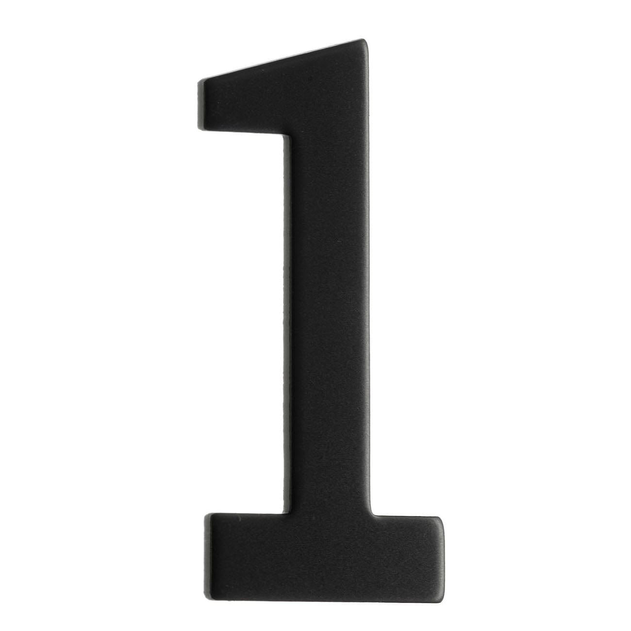 Beslagsboden Rustfri Postkassenummer H5cm Svart / 1 Beslagsboden Postkassenummer SM-BB981