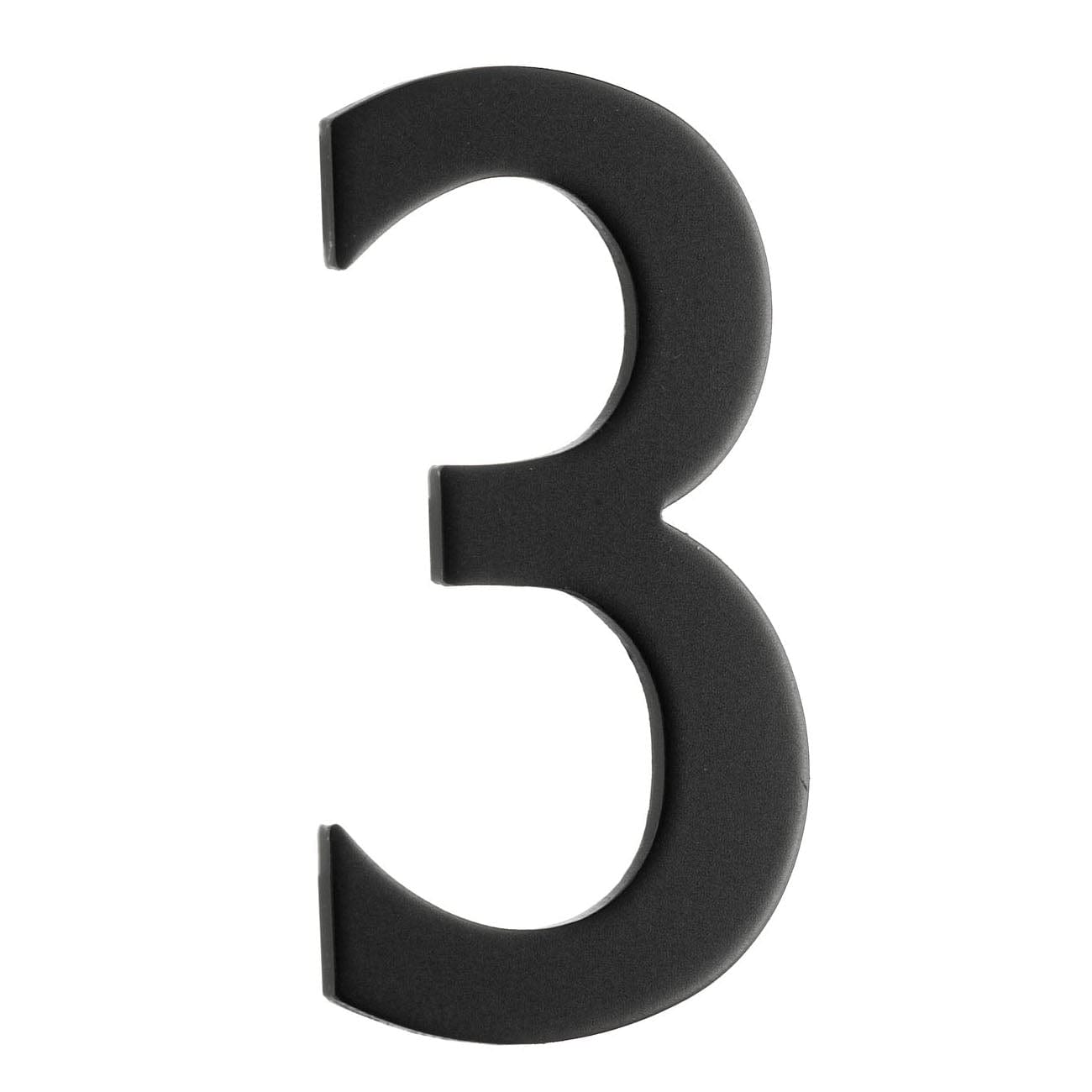 Beslagsboden Rustfri Postkassenummer H5cm Svart / 3 Beslagsboden Postkassenummer SM-BB983