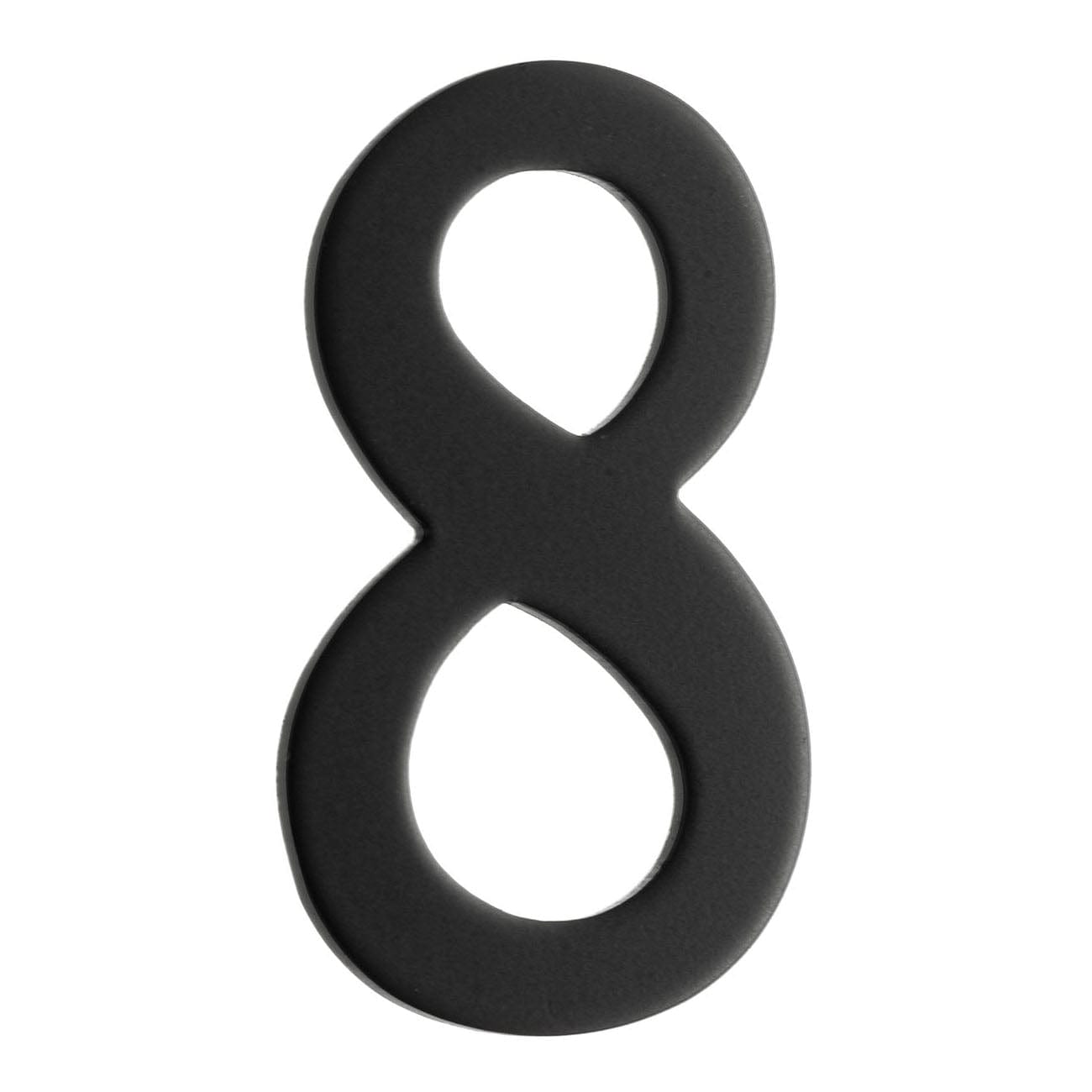 Beslagsboden Rustfri Postkassenummer H5cm Svart / 8 Beslagsboden Postkassenummer SM-BB988