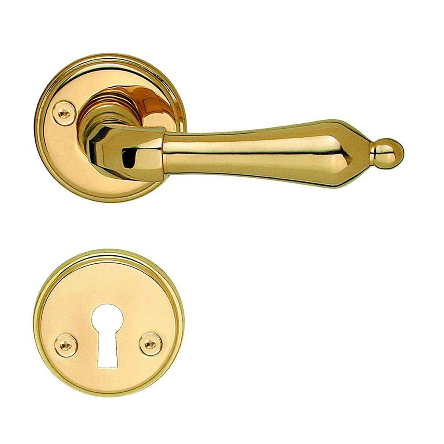 Beslagsboden Spar 250 Innedørvridere Messing Beslagsboden Dørhåndtak innerdør SM-B250PNS