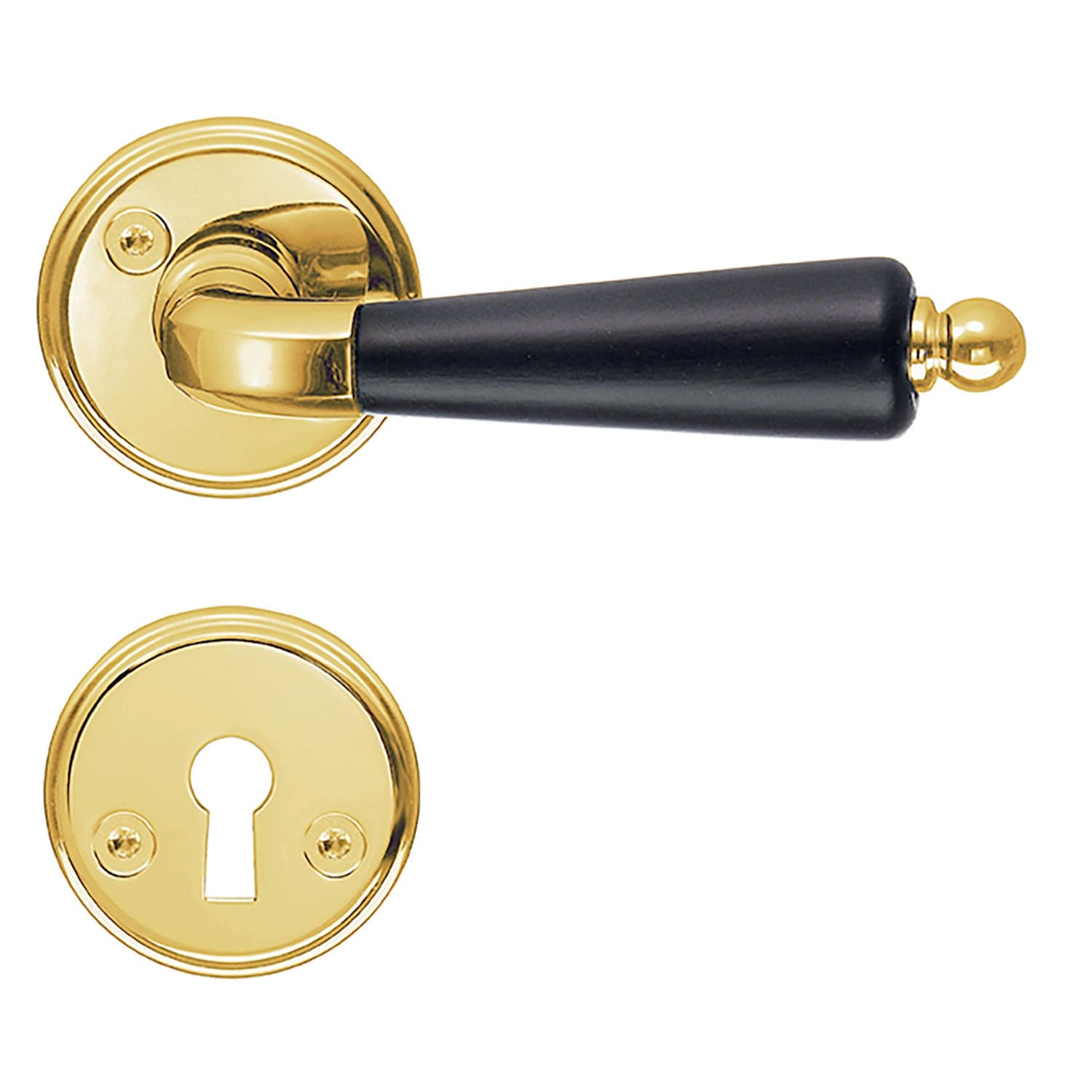 Beslagsboden Spar 279 Innedørvridere Messing/svart Beslagsboden Dørhåndtak innerdør SM-B279BPNS