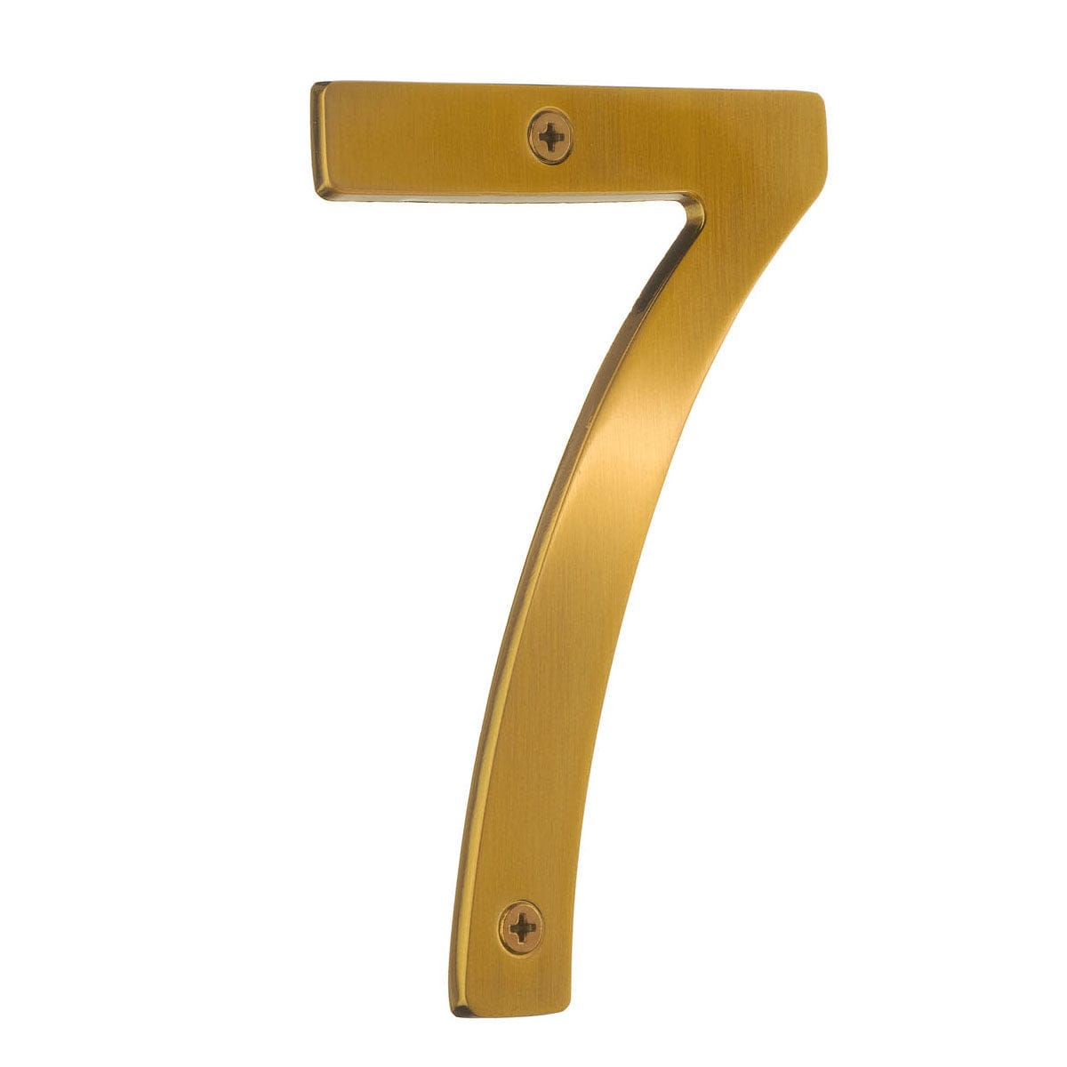 Beslagsboden Villa Husnummer H12cm Børstet messing / 7 Beslagsboden Husnummer SM-V007