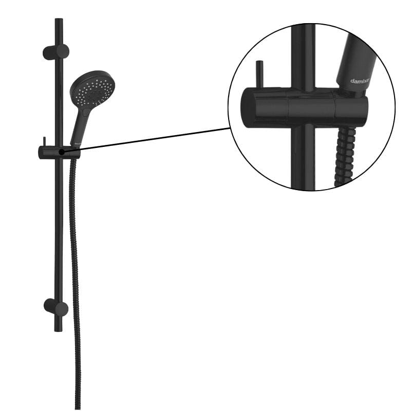 Damixa Glider Damixa takdusj Svart matt Damixa Dusjhodeholder KO-0316361