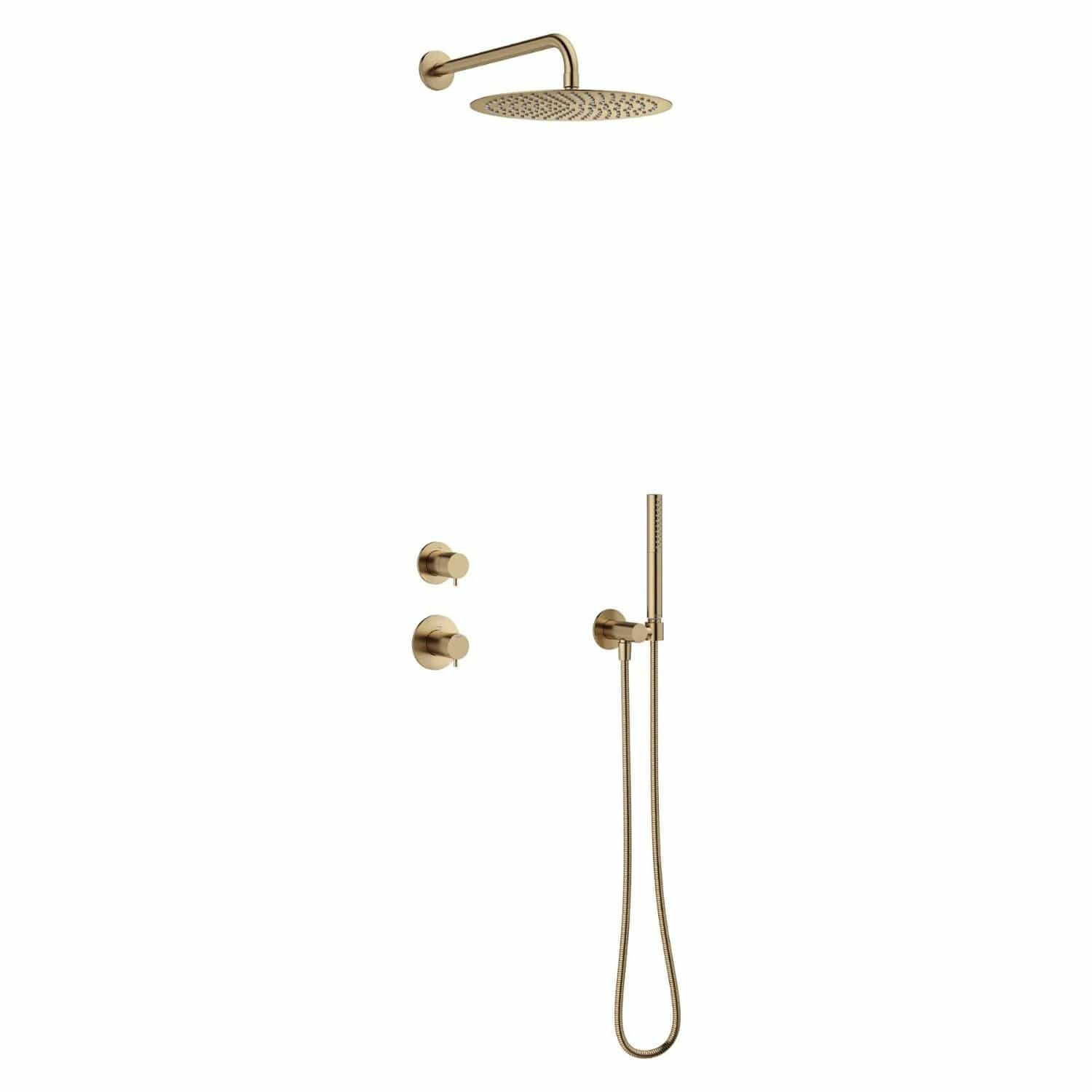 Damixa Iris DS1 Takdusj Innbygging Børstet bronse Damixa Blandebatteri innbygging KO-5706988