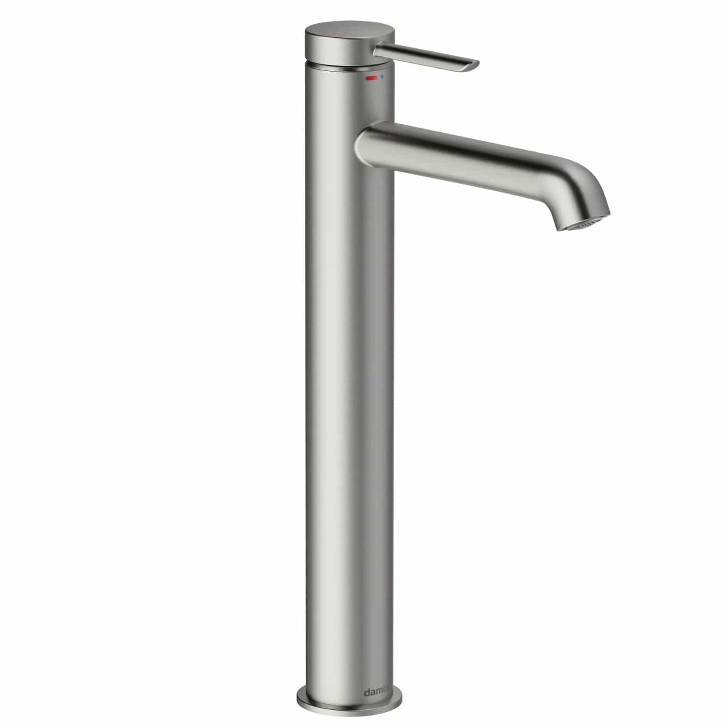 Damixa Iris Høy Servantbatteri Børstet stål Damixa Servantbatteri KO-9101346