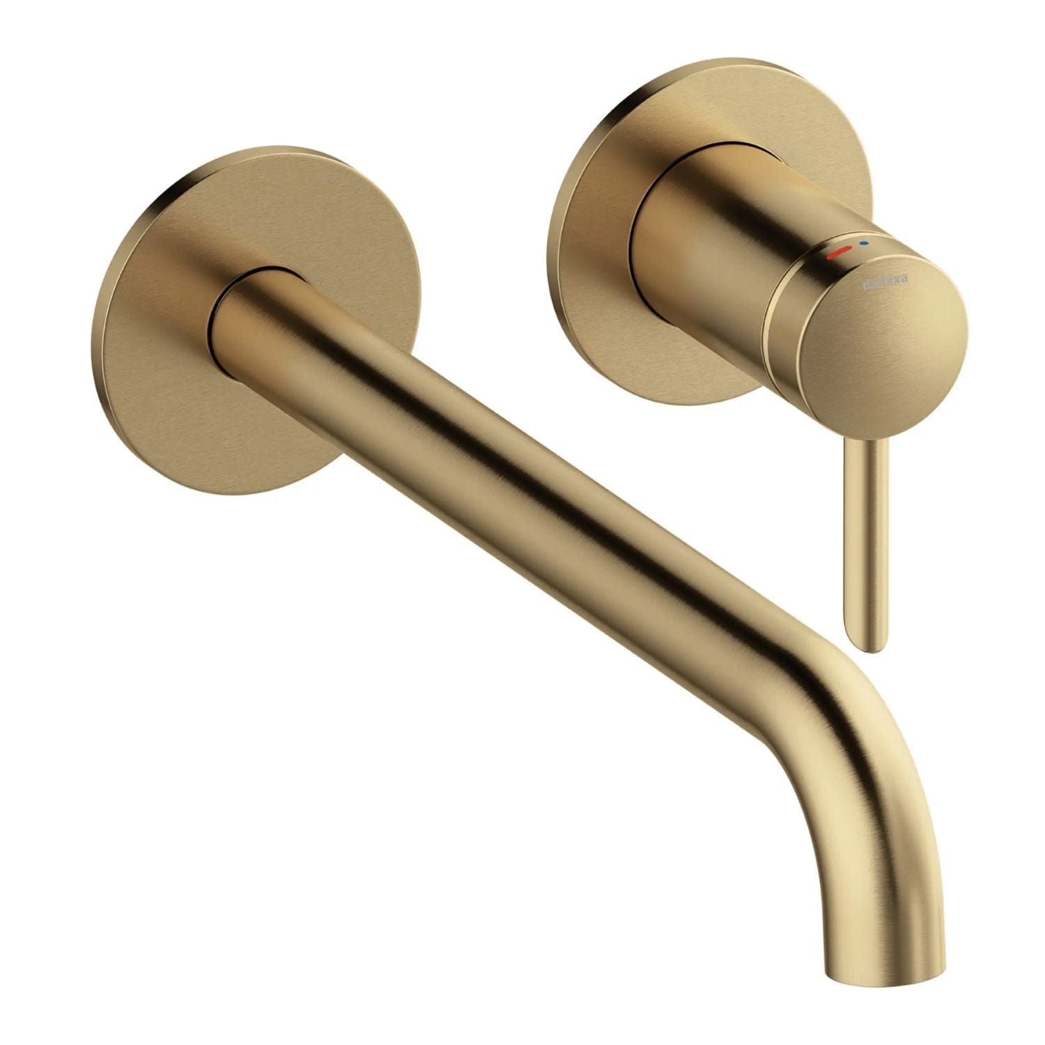 Damixa Iris Servantbatteri Innbygging med Rosett Børstet bronse / 25cm Damixa Blandebatteri innbygging KO-9161688