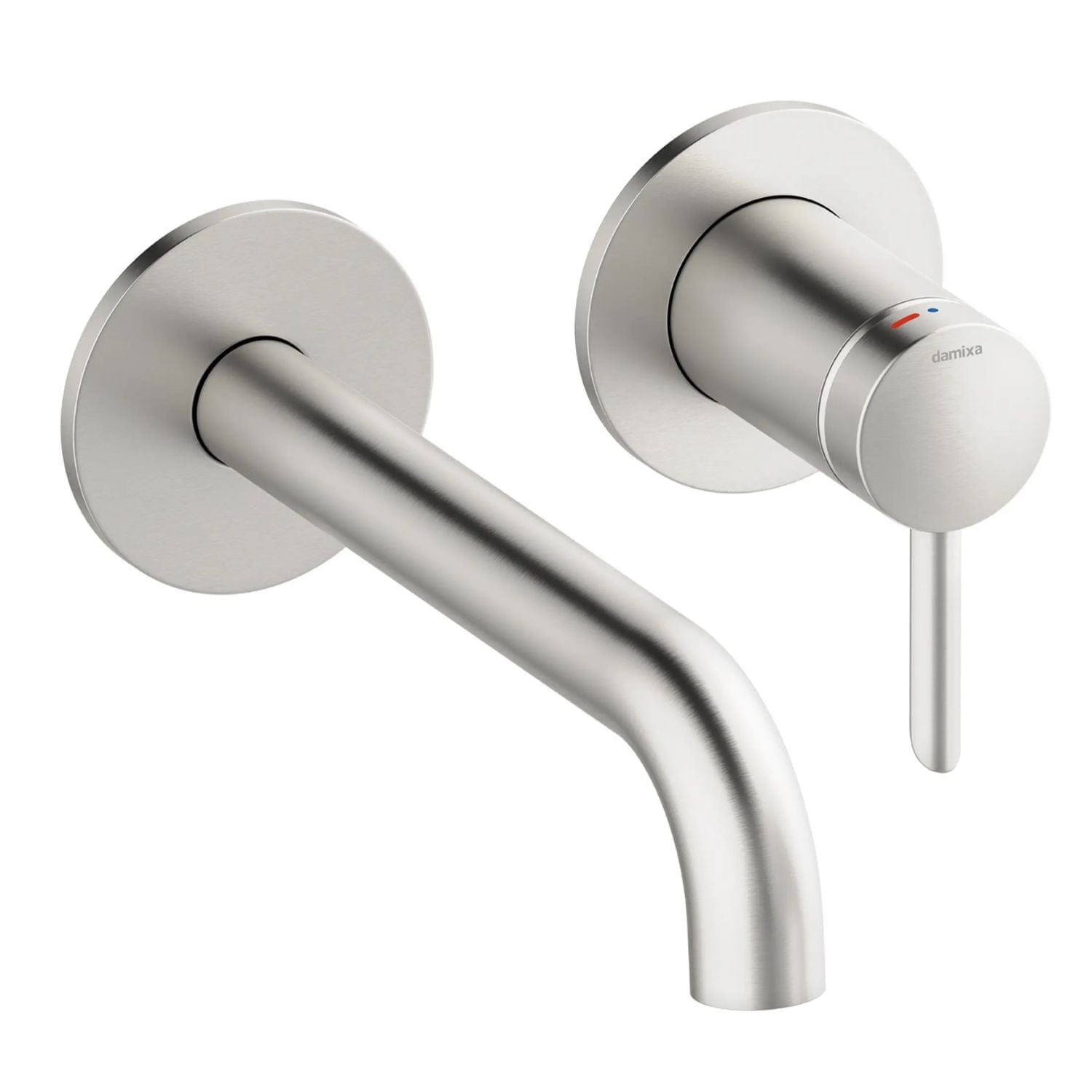 Damixa Iris Servantbatteri Innbygging med Rosett Børstet stål / 18cm Damixa Blandebatteri innbygging KO-9162646