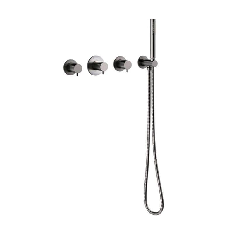 Damixa Silhouet BS 2 Badekararmatur uten tut Børstet grafitt Damixa Badekararmatur KO-5705355