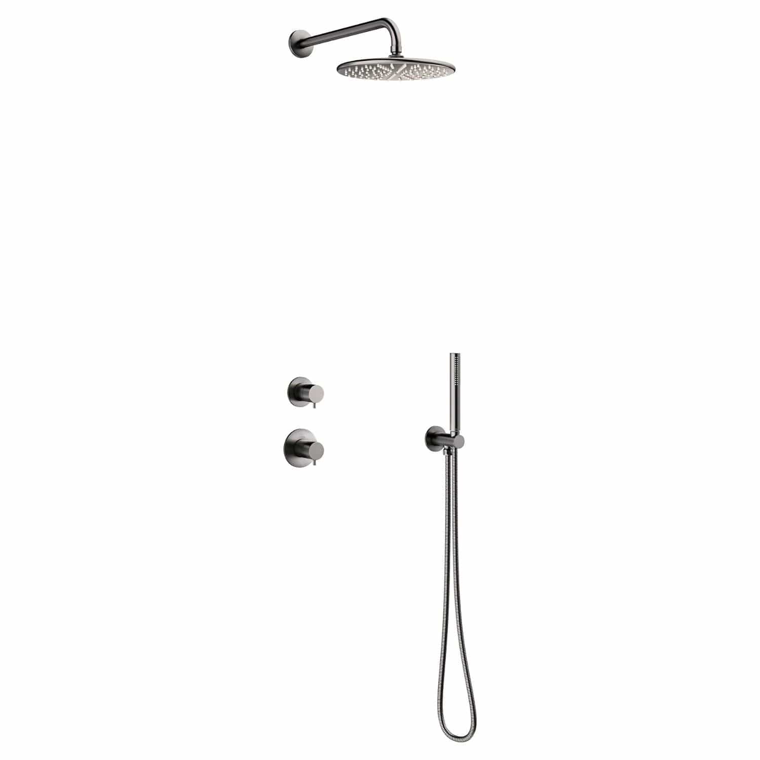 Damixa Silhouet DS 1 for Takdusj Innbygging Børstet grafitt Damixa Blandebatteri innbygging KO-5704955