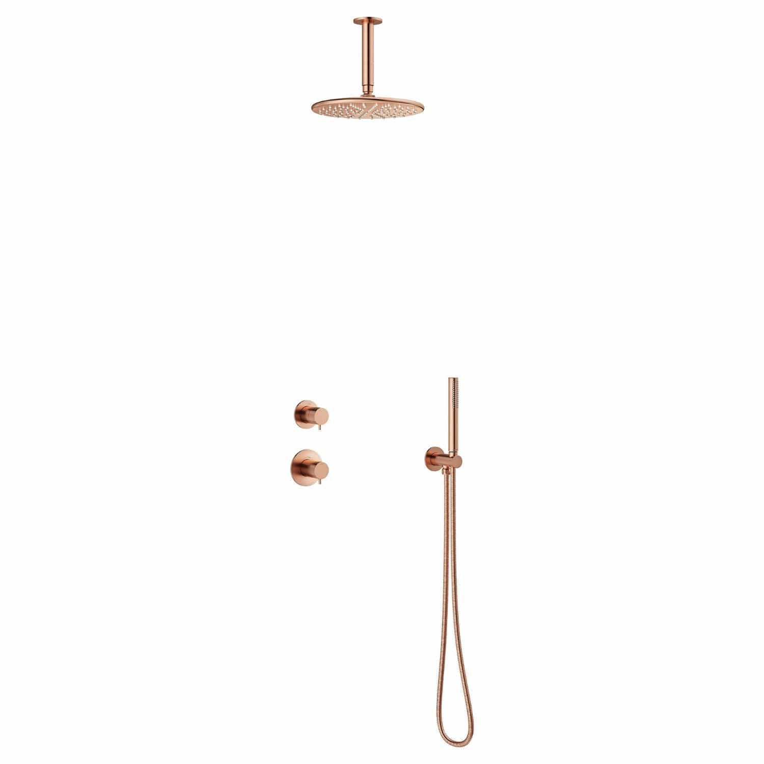 Damixa Silhouet DS 2 for Takdusj Innbygging Børstet kobber Damixa Blandebatteri innbygging KO-5704887