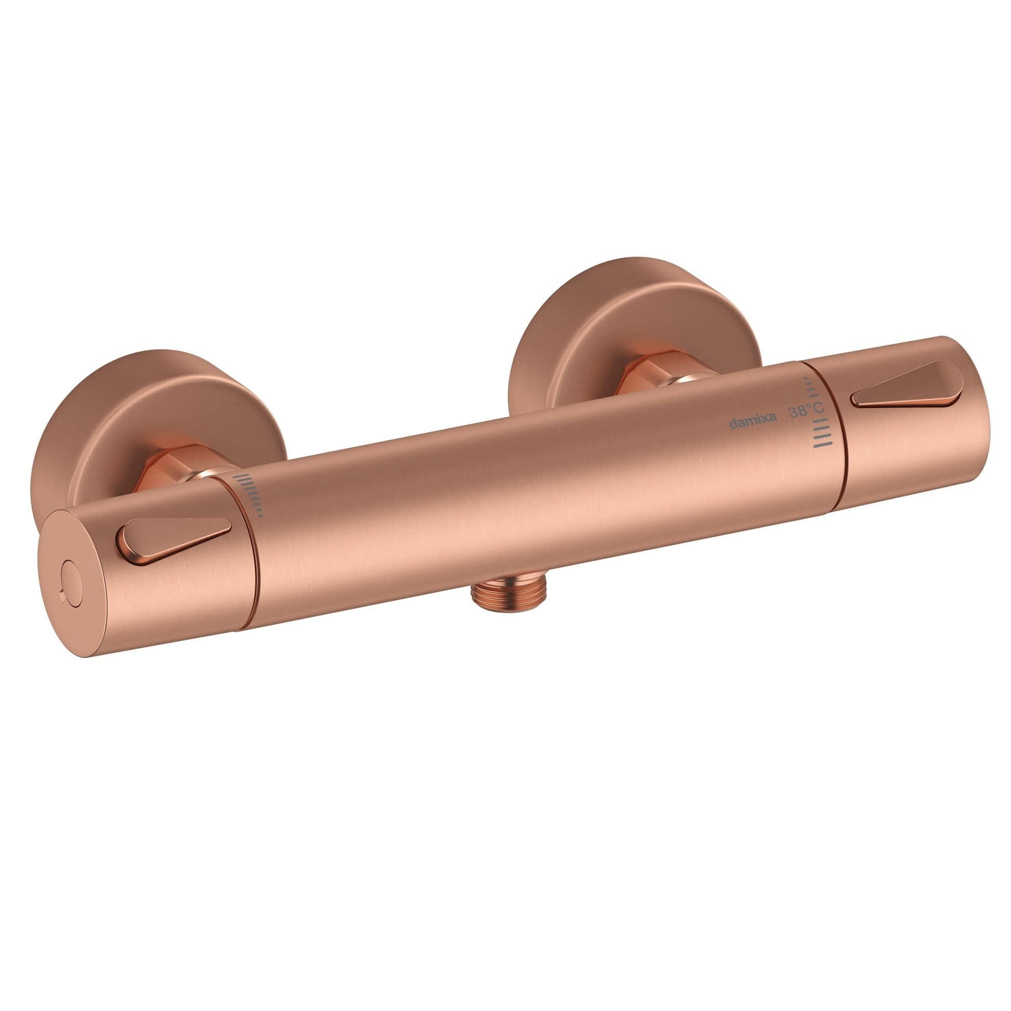Damixa Silhouet Dusjbatteri Børstet kobber Damixa Dusjbatteri KO-7440087